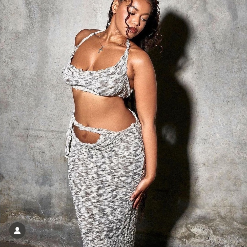 Lil Bit Brand Skirt Set